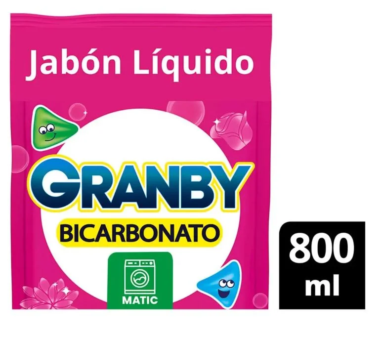GRANBY J.LIQ.MATIC ROSAS C/BICARBONATO X 800 ML (12)