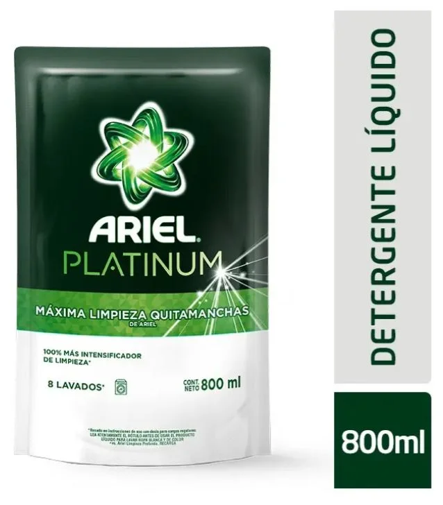 ARIEL J.LIQUIDO PLATINUM X 800 ML (12)