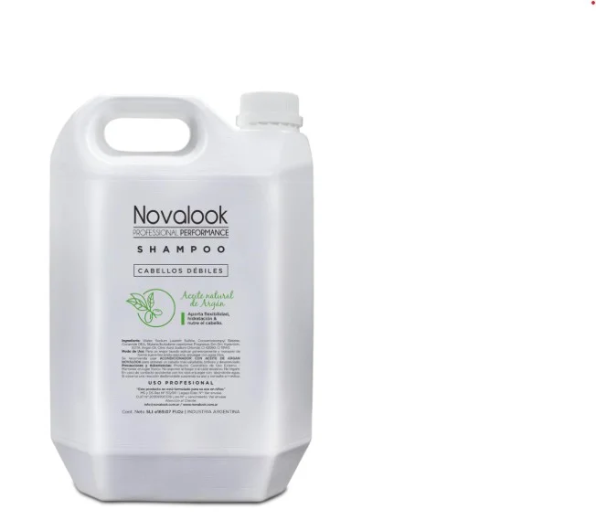 NOVALOOK SH.C/ACEITE DE ARGAN C.DEBIL X 5 L
