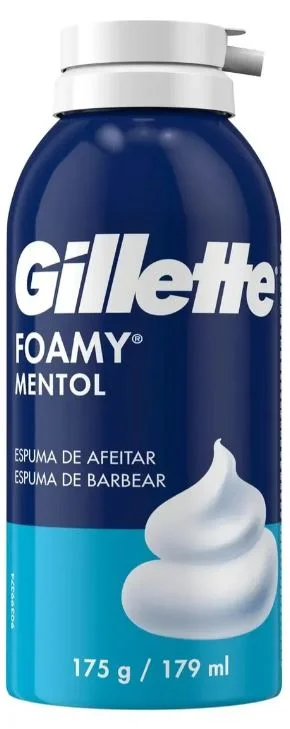 GILLETTE FOAMY ESPUMA MENTOL X 179 ML (12)