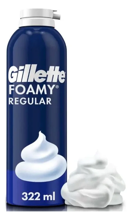 GILLETTE FOAMY ESPUMA REGULAR X 322 ML (12)