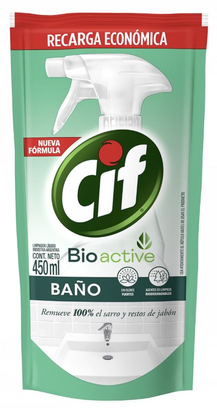 CIF BAÑO BIODEGRADABLE X 450 ML D.PACK (15)