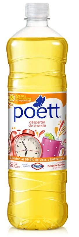 POETT LIMP.LIQ.DESPERTAR DE ENERGIA X 900 ML (12) AMARILLO