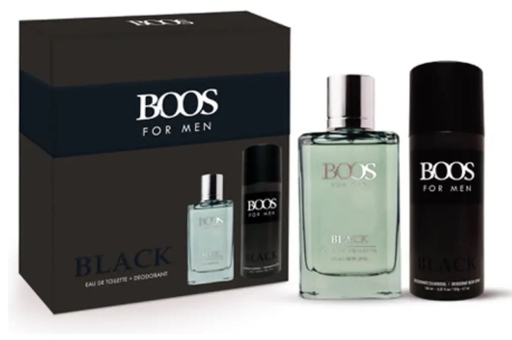 BOOS MEN BLACK ESTUCHE EDT 100 ML + DEO
