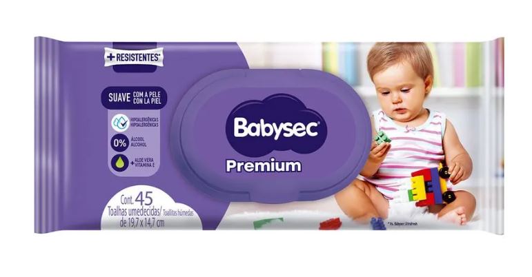 BABYSEC T.HUMEDA PREMIUM C/TAPA X 45 U.(10)